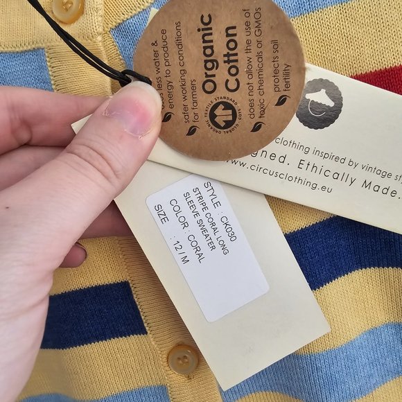 NWT Modcloth Hyped and Striped Cardigan - Picture 5 of 5